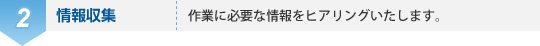 2、情報収集